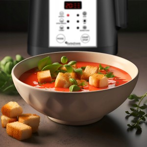 Blender kielichowy mikser do gotowania zupy TurboTronic zupowar soup maker 1,6L 1000w Czarny