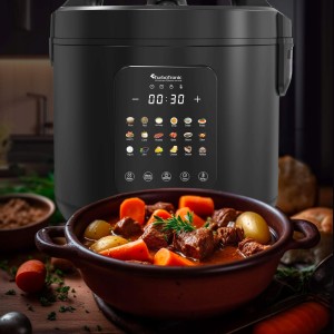 Multicooker parowar szybkowar TurboTronic kombiwar garnek elektryczny frytownica 5L 860W Czarny