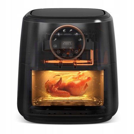 Frytkownica beztłuszczowa TurboTronic Air Fryer frytownica 7,6 L 1750W cyfrowa Czarna