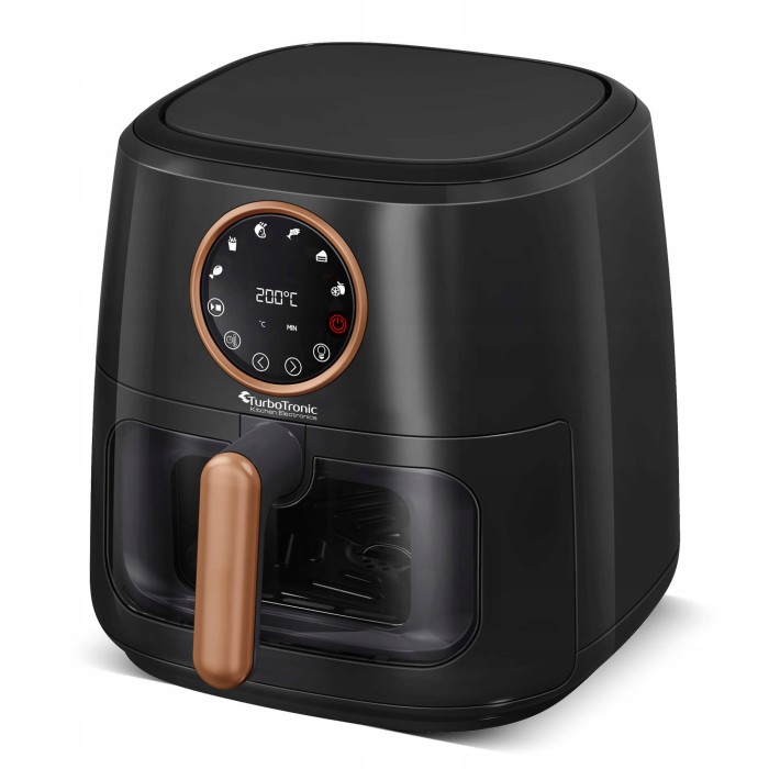 Frytkownica beztłuszczowa TurboTronic Air Fryer frytownica 7,6 L 1750W cyfrowa Czarna